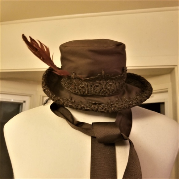 Innocent World Steampunk Lolita Lace Trim Hat - Picture 4 of 8
